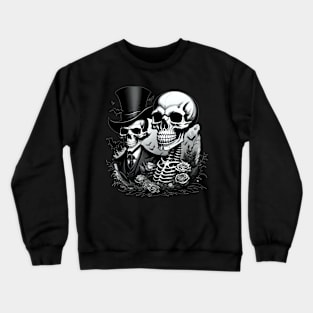 Halloween skeletons Crewneck Sweatshirt